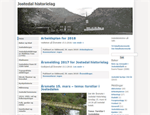 Tablet Screenshot of historielaget.jostedal.no
